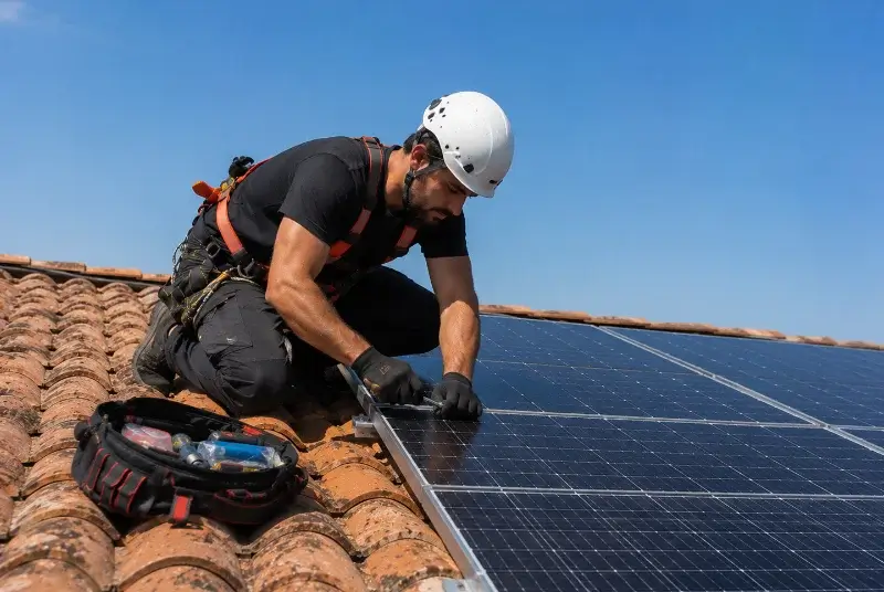 Maintenance et monitoring de panneaux solaires à Marennes